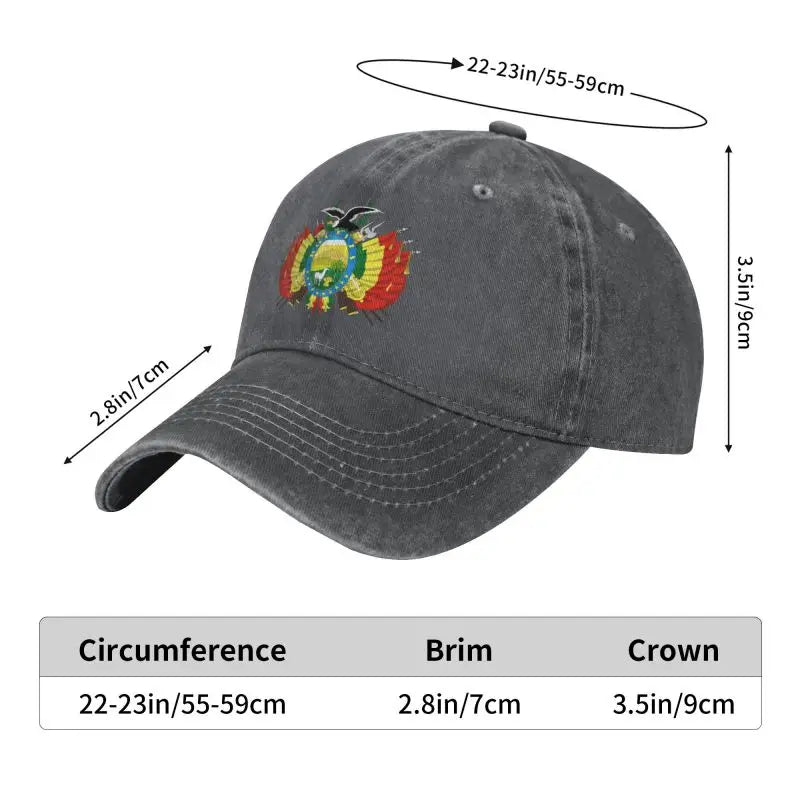 Gorra Casual Bolivia  Estilo y Comodidad Todo el Año